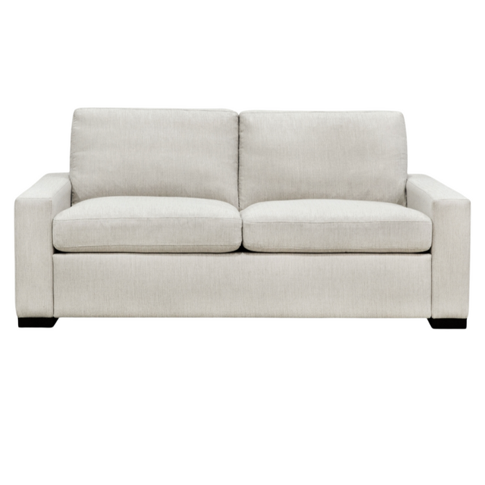 Rogue Sleeper Sofa, Artemis Snow Performance Fabric/Ebony, Queen Plus, 83"W