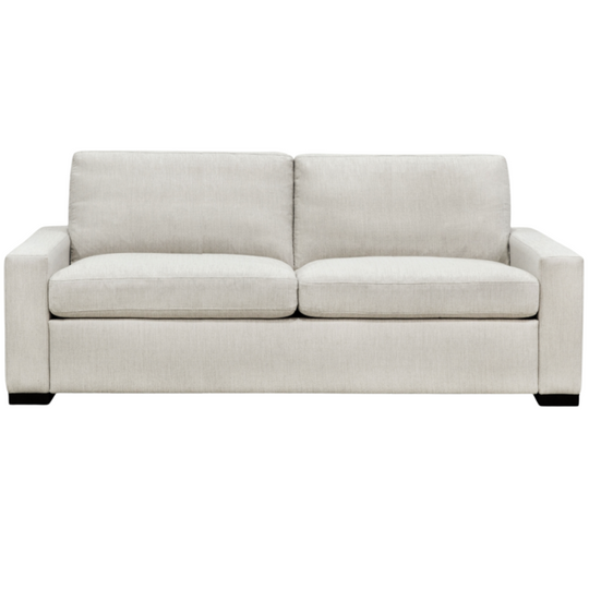 Rogue Sleeper Sofa, Artemis Snow Performance Fabric/Ebony, King, 93"W