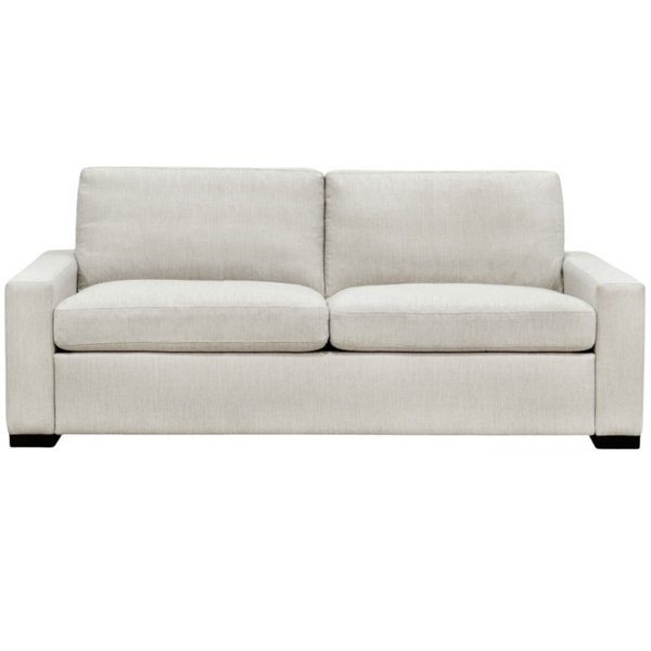 Rogue Sleeper Sofa, Artemis Snow Performance Fabric/Ebony, King, 93"W