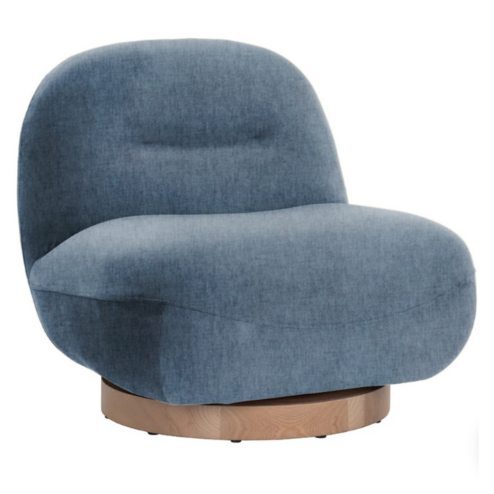 Franze Swivel Lounge Chair, Danny Iceberg