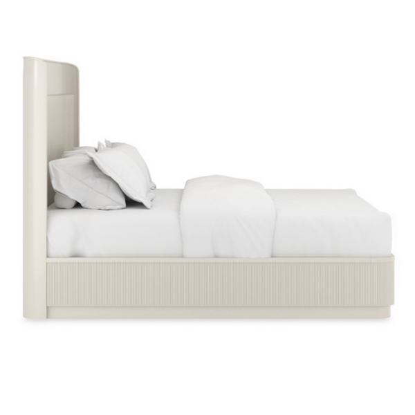 Fall in Love Bed, Matte Pearl, King & Queen