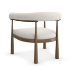 Bali Accent Chair, Oatmeal Melange Boucle