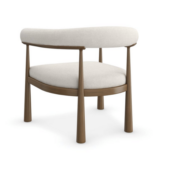 Bali Accent Chair, Oatmeal Melange Boucle