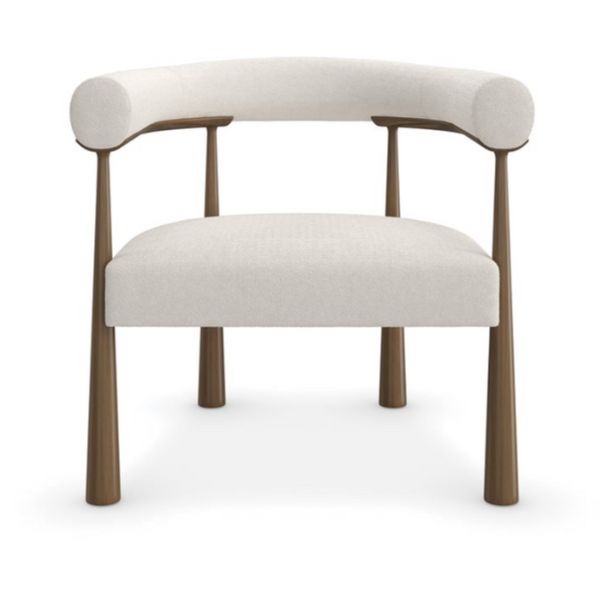 Bali Accent Chair, Oatmeal Melange Boucle
