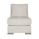 Paxton Armless Sectional Additional Piece, Nomad Snow, 25.5" W