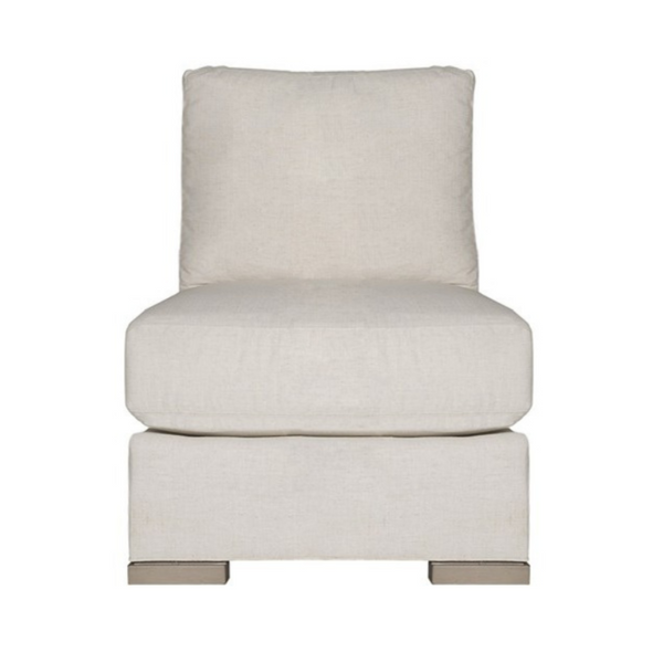 Paxton Armless Sectional Additional Piece, Nomad Snow, 25.5" W