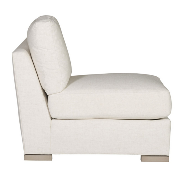 Paxton Armless Sectional Additional Piece, Nomad Snow, 25.5" W