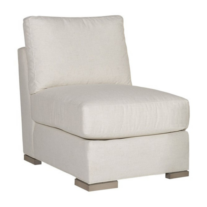 Paxton Armless Sectional Additional Piece, Nomad Snow, 25.5" W