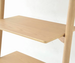 Tosta Leaning Shelf, Light Oak, 26.75" W × 17.25" D × 75.5" H