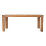 Oli Dining Table, Light Oak, 78.7"W x 39.4"D