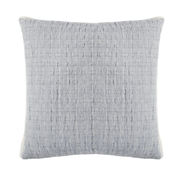 Devon Oversized Throw & Sham Collection, Cobalt/Linen Reversible