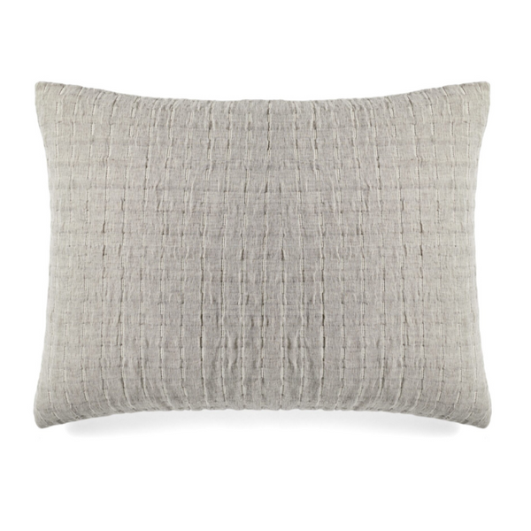 Devon Oversized Throw & Sham Collection, Oak/Linen Reversible