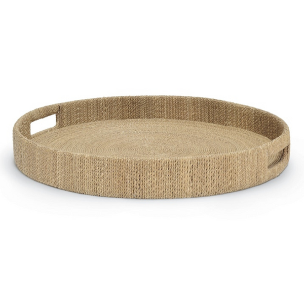 Monarch Round Tray, Natural, Large, 22"Dia