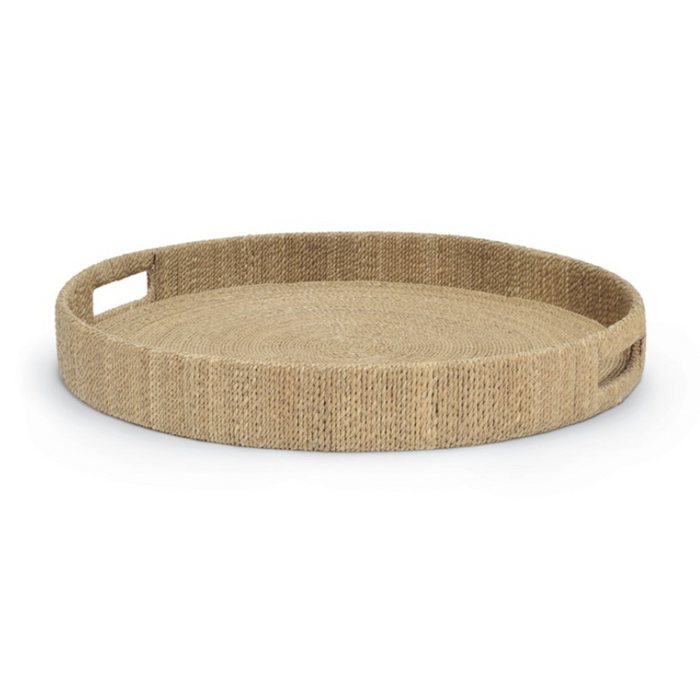 Monarch Round Tray, Natural, Small, 17.75"Dia