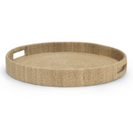 Monarch Round Tray, Natural, Large, 22"Dia