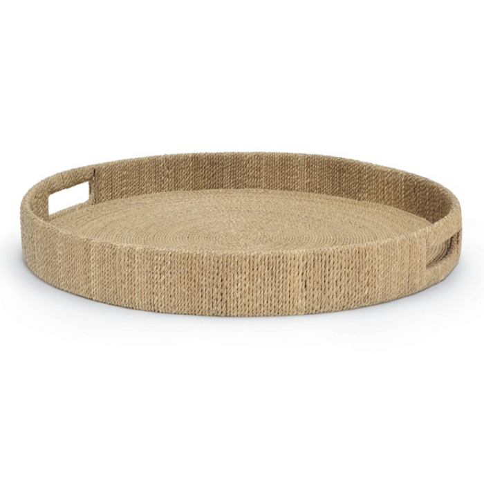 Monarch Round Tray, Natural, Large, 22"Dia