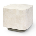 Dakota Side Table, White, 25"W x 25"D x 22.25"H