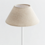 Alluna Cordless LED Lamp, Cream Linen, 14"H