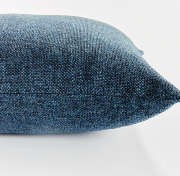 Bevin Square Indoor/Outdoor Pillow, Blue, 24" x 24"