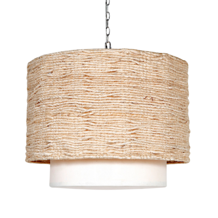 Amani Drum, 28"Dia, Bleached Abaca