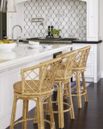 Avalon Rattan Swivel Counter Stool, Natural