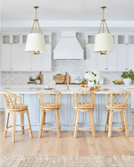 Avalon Rattan Swivel Counter Stool, Natural