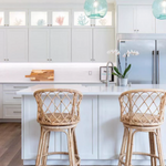 Avalon Rattan Swivel Counter Stool, Natural