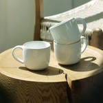 Pearl White Mugs, Set of 4