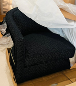 Alan Fabric Chair, Navy