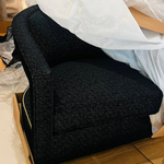 Alan Fabric Chair, Navy