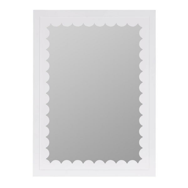 Caitlin Wilson Gigi White Wall Mirror, 38" x 28"