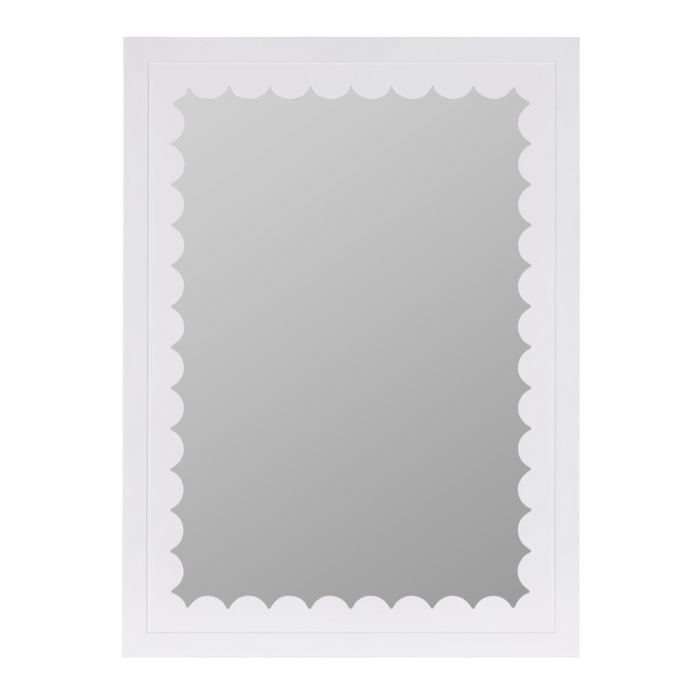 Caitlin Wilson Gigi White Wall Mirror, 38" x 28"