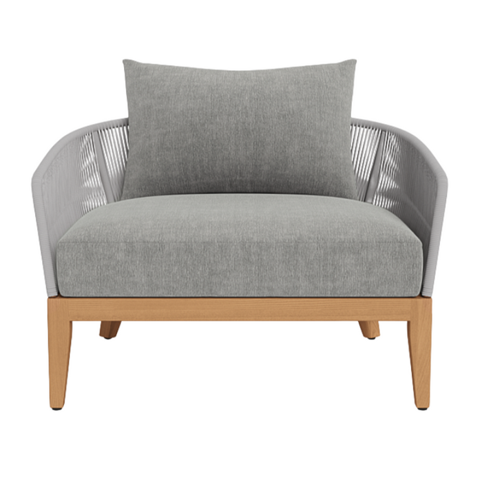 Avalon Lounge Chair, Teak/ Lisos Piedra