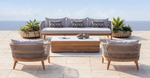 Avalon Lounge Chair, Teak/ Lisos Piedra