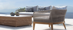 Avalon Lounge Chair, Teak/ Lisos Piedra