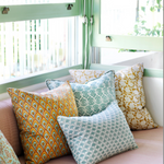 Zadar Celadon Linen Cushion, 20" x 20"