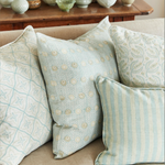 Tahiti Cenote Linen Cushion, 20" x 20"