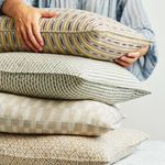 Seti Celadon Moss Linen Cushion, 20" x 20"