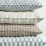 Menorca Tobacco Linen Cushion, 14" x 22"