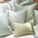 Marbella Cenote Linen Cushion, 22" x 22"