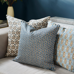 Bejmat Tobacco Linen Cushion, 20" x 20"