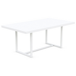 Pavia 71" Dining Table, White, 71"W x 39.4"D