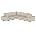 Lucca Sectional, 146.5" x 117", Jingo Twine Performance Fabric
