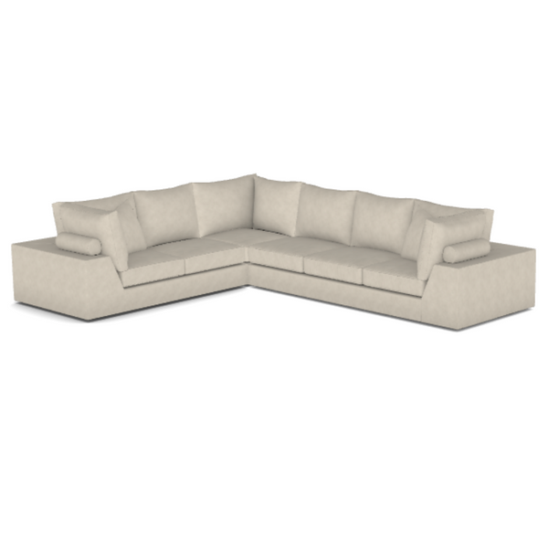 Lucca Sectional, 146.5" x 117", Jingo Twine Performance Fabric