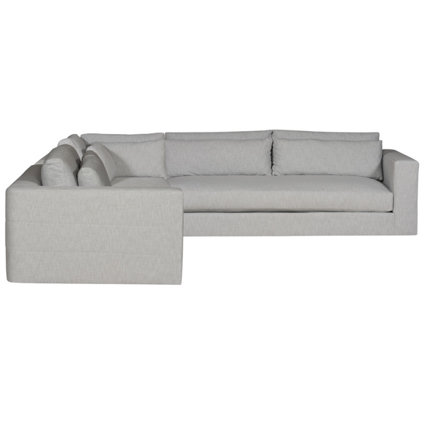 Leone Sectional, Identify Dove Performance Fabric, 138" x 138"D
