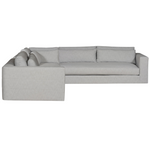 Leone Sectional, Identify Dove Performance Fabric, 138" x 138"D