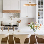 Piatto Medium 18"Dia Pendant, Plaster White/Hand-Rubbed Antique Brass