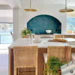 Piatto Medium 18"Dia Pendant, Plaster White/Hand-Rubbed Antique Brass