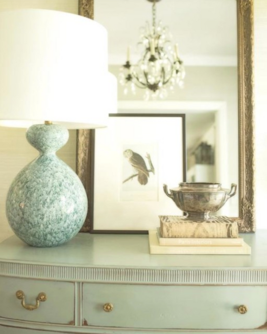Gannet Table Lamp, Blue Lagoon, 29.25"H