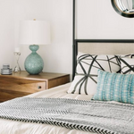 Gannet Table Lamp, Blue Lagoon, 29.25"H